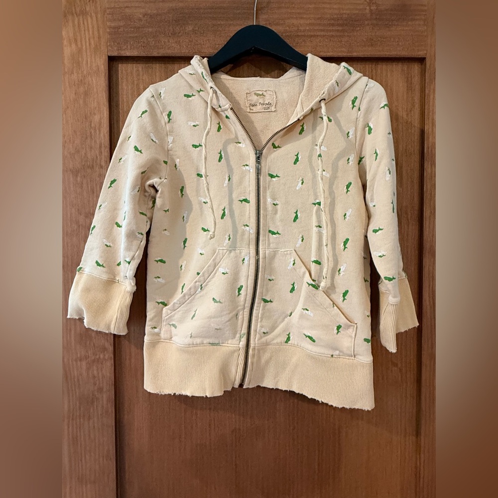 Free People Zip Up Hoodie Medium